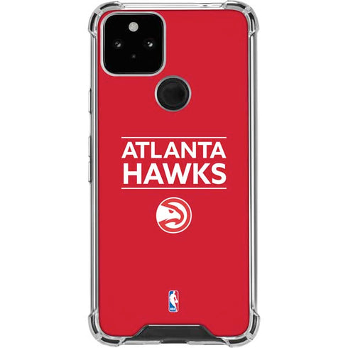 NBA Atlanta Hawks Standard - Red Google Pixel 5 Clear Case